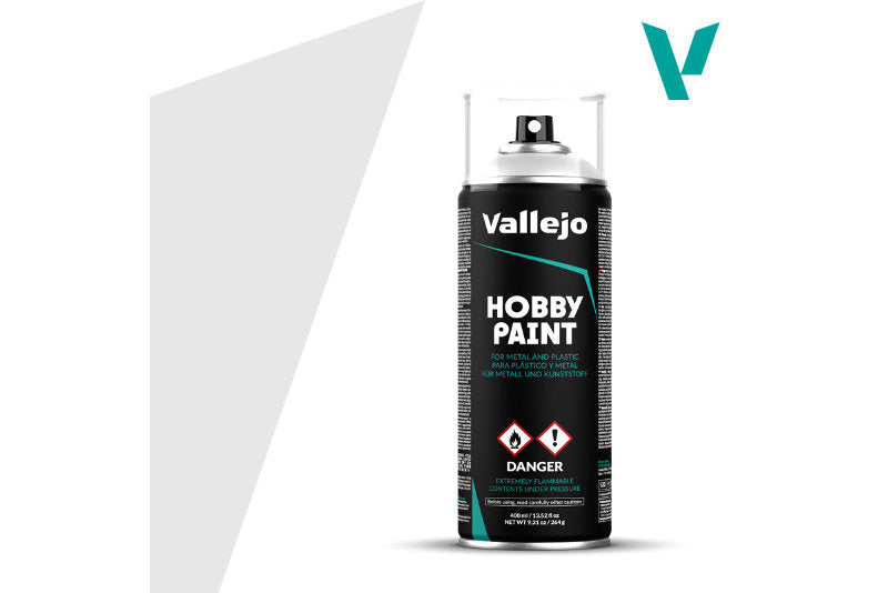 Vallejo Aerosol Grey Primer 400ml Hobby Spray Paint