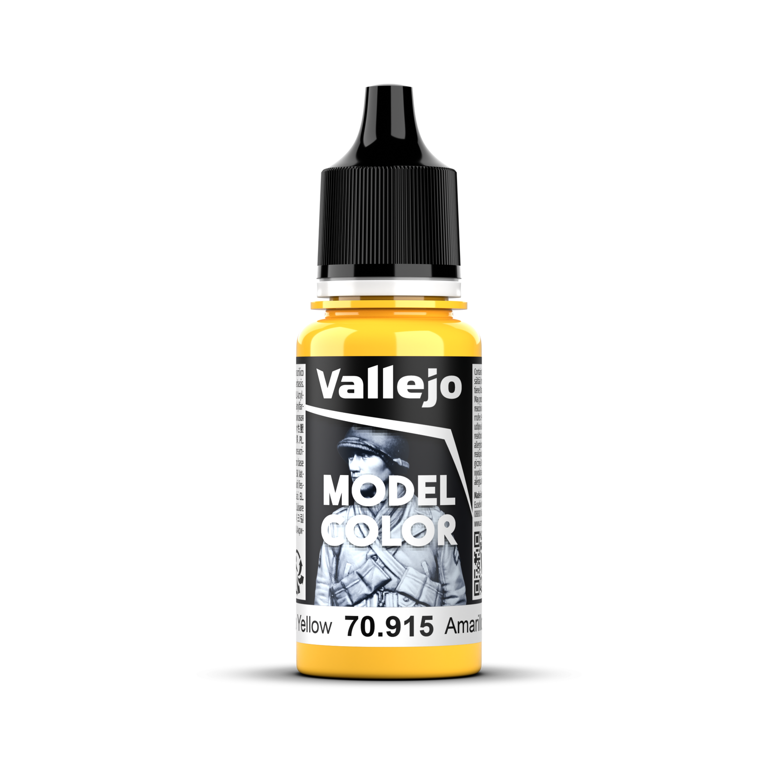VALLEJO Model Colour #014 Deep Yellow 18 ml Acrylic Paint [70.915]