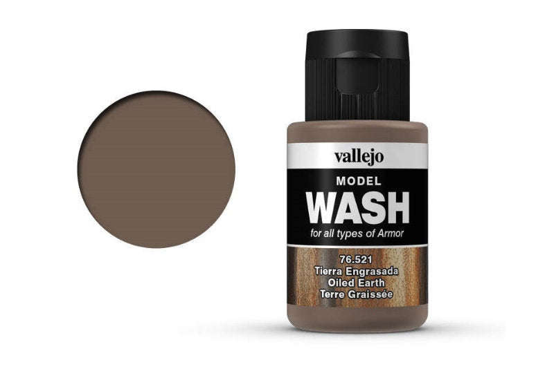 Vallejo Model Wash Oiled Earth 35 ml Acrylic Paint