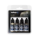 Vallejo True Metallic Metal Aged Metal - 4 Colour Paint Set