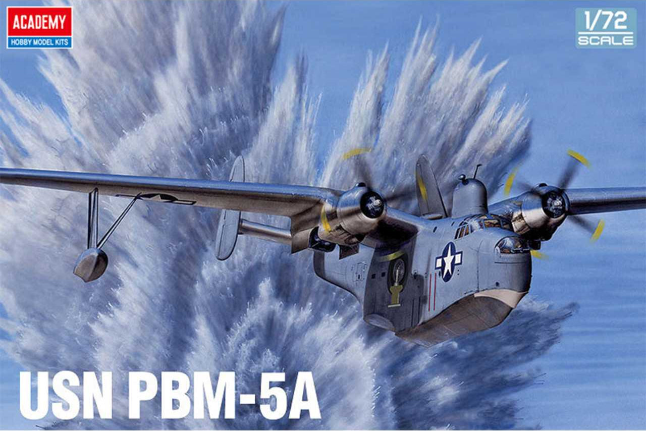 1:72 Academy USN PBM-5A Mariner Flying Boat Plastic Model Kit *Australian Decals*
