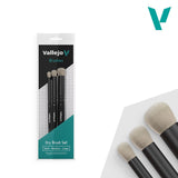 Vallejo - Dry Brush Set - Natural Hair (S; M & L)