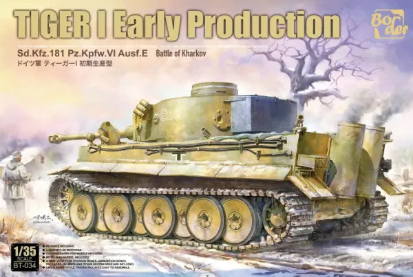 1:35 Border Model Tiger I Early Production Battle Of Kharkov Plastic Model Kit