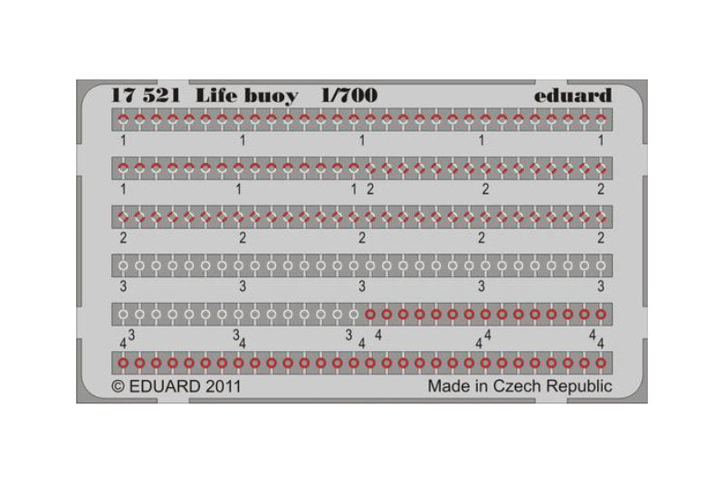 1:700 EDUARD Life buoy Photo etched parts