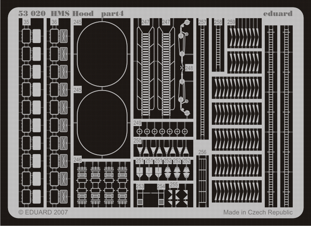 1:350 EDUARD HMS Hood Photo Etched Set (Trumpeter)