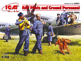 1:48 ICM RAF Pilots and Ground Personnel (1939-1945) (7 Figures) Plastic Model Kit