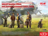 1:48 ICM USAAF Bomber Pilots and Ground Personnel (1944-1945) Plastic Model Kit