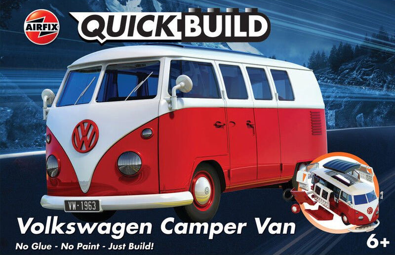 AIRFIX QUICKBUILD VW CAMPER VAN Plastic Model Kit – Hobby In Scale