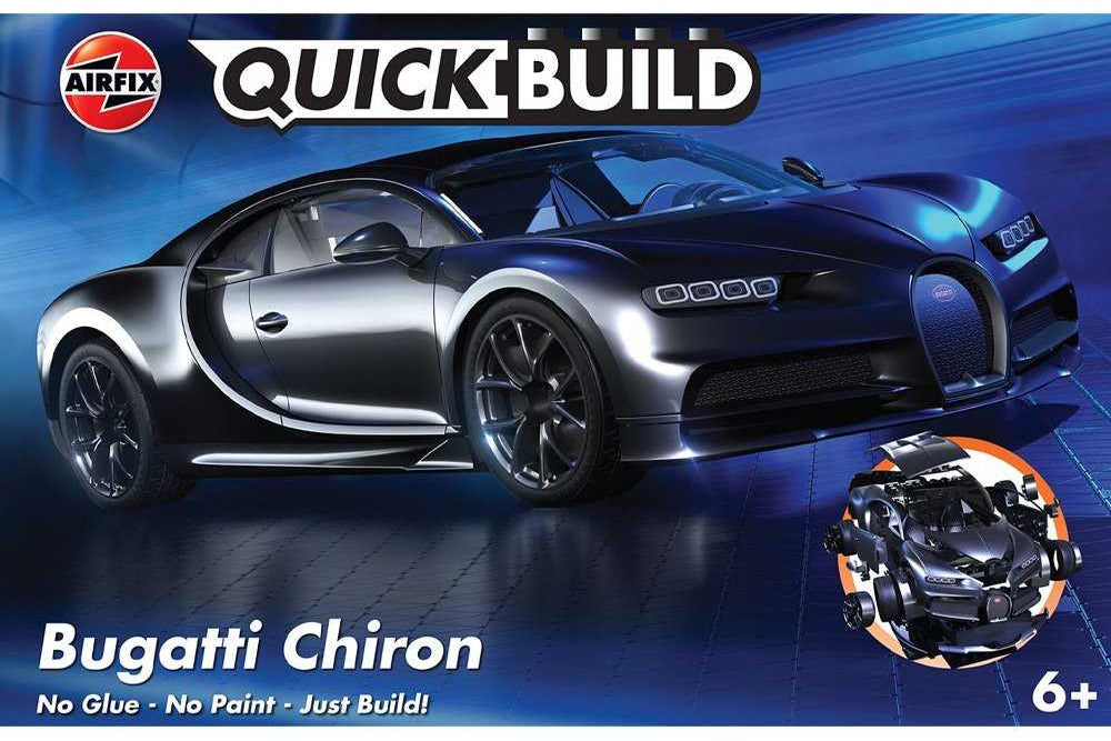AIRFIX QUICKBUILD BUGATTI CHIRON - BLACK
