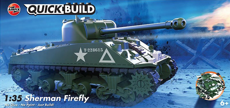 AIRFIX QUICKBUILD SHERMAN FIREFLY Plastic Model Kit
