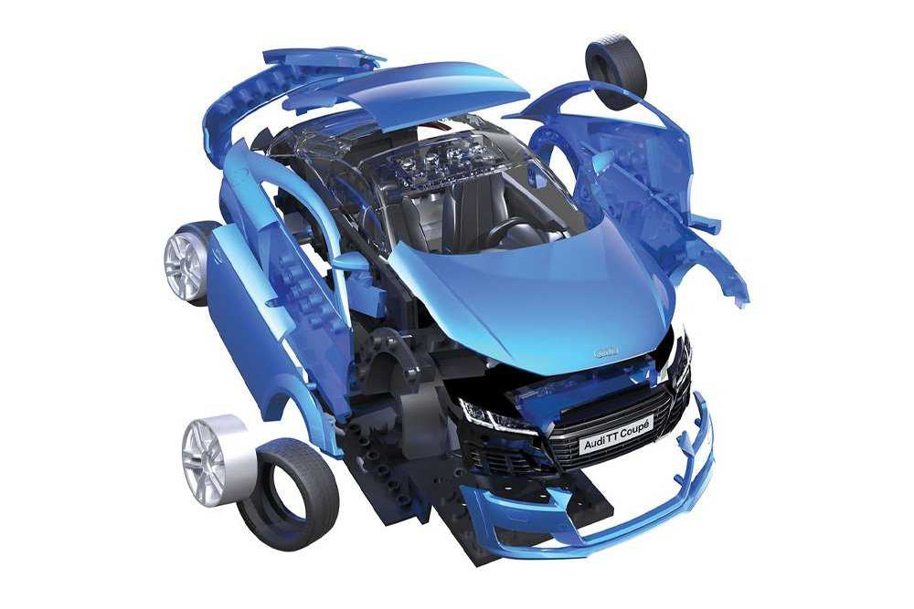 AIRFIX QUICKBUILD AUDI TT COUPE - BLUE