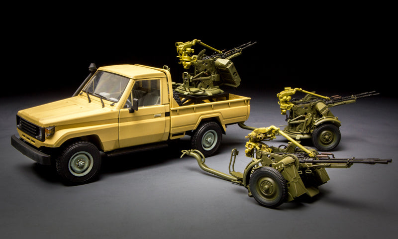 1:35 MENG Pickup w/ ZPU-2 Plastic Model Kit