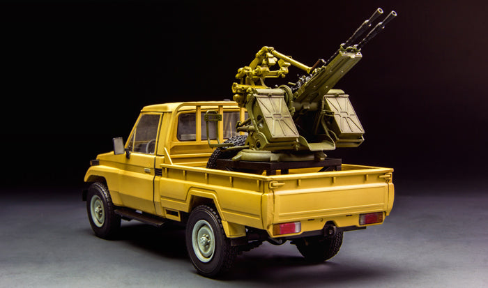 1:35 MENG Pickup w/ ZPU-2 Plastic Model Kit