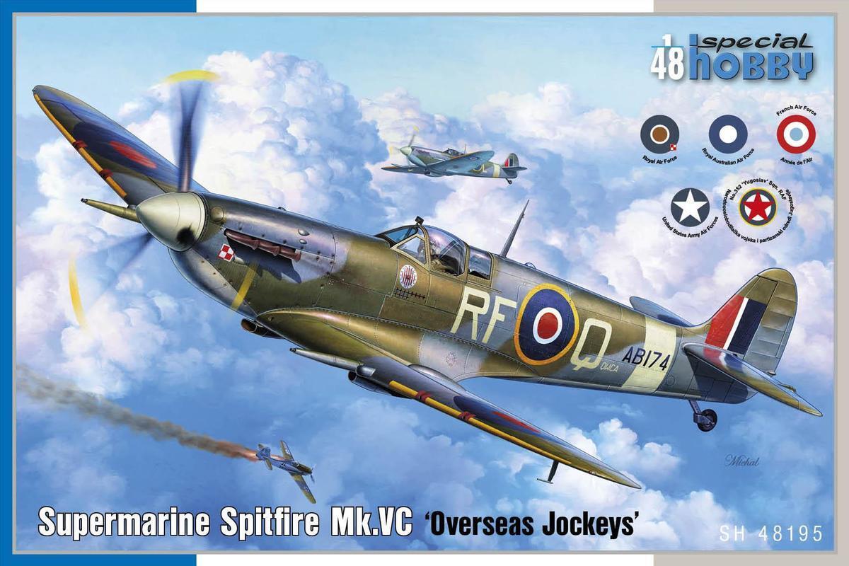 1:48 SPECIAL HOBBY Supermarine Spitfire Mk.VC 'Overseas Jockeys' Plastic Model Kit *Australian Decals*