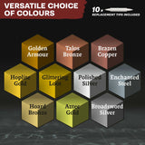 The Army Painter Speedpaint Marker - Metallics Set (10 Colours)
