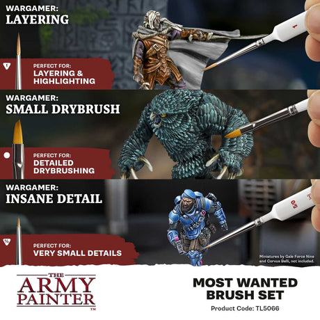 The Army Painter Most Wanted Brush Set