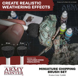 The Army Painter Miniature Chipping Brush Set