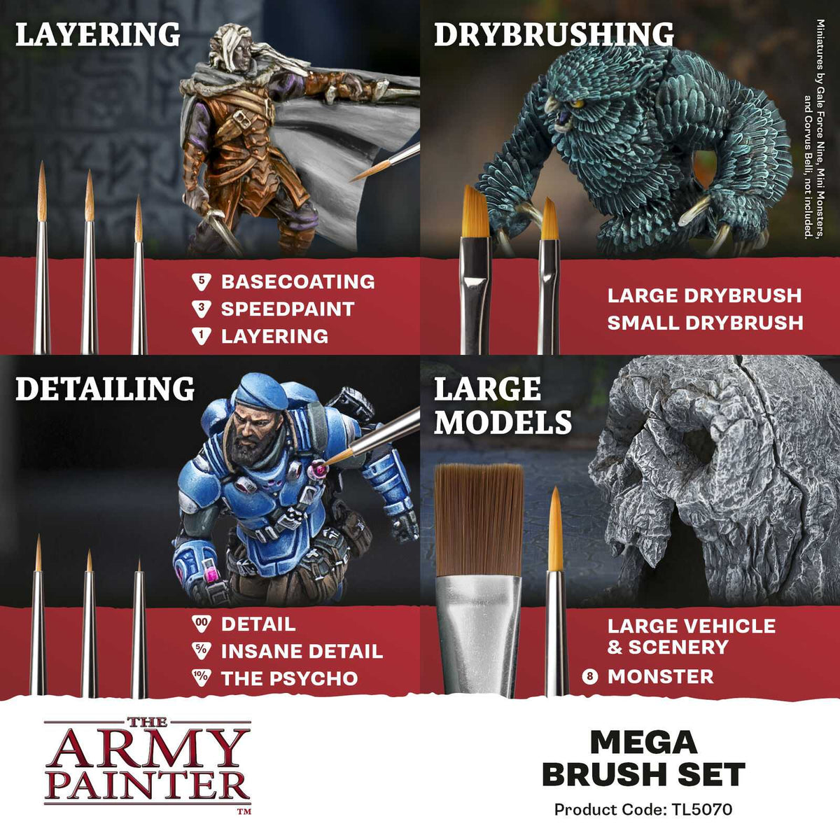 The Army Painter Mega Brush Set