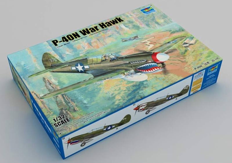 1:32 TRUMPETER P-40N War Hawk Plastic Model Kit *Australian Decals*