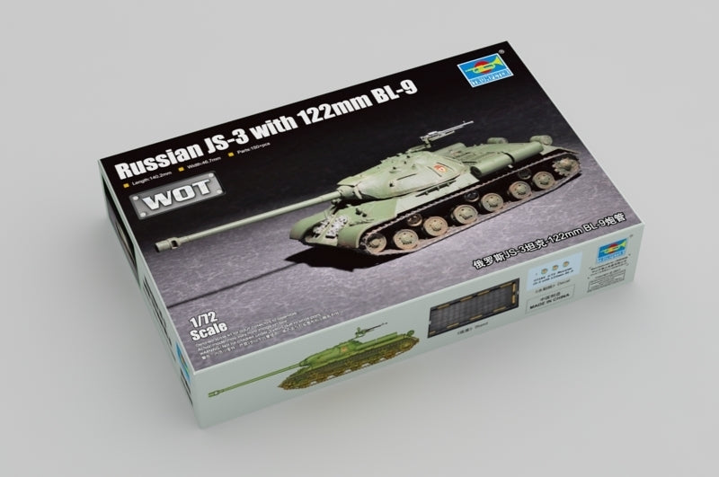 1:72 TRUMPETER Russian JS-3 with 122mm BL-9 Plastic Model Kit