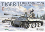 1:48 UStar Tiger I Early Prod Full Interior Wittmann’s Command Tiger Plastic Model Kit