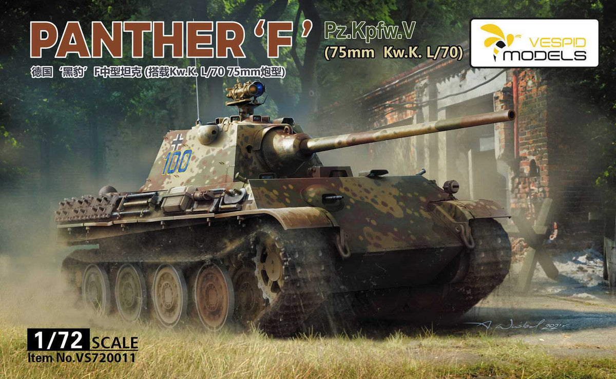 1:72 Vespid Pz.Kpfw.V ‘Panther’Ausf.F Plastic Model Kit