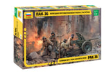 1:35 ZVEZDA PAK 36 with Crew Plastic Model Kit