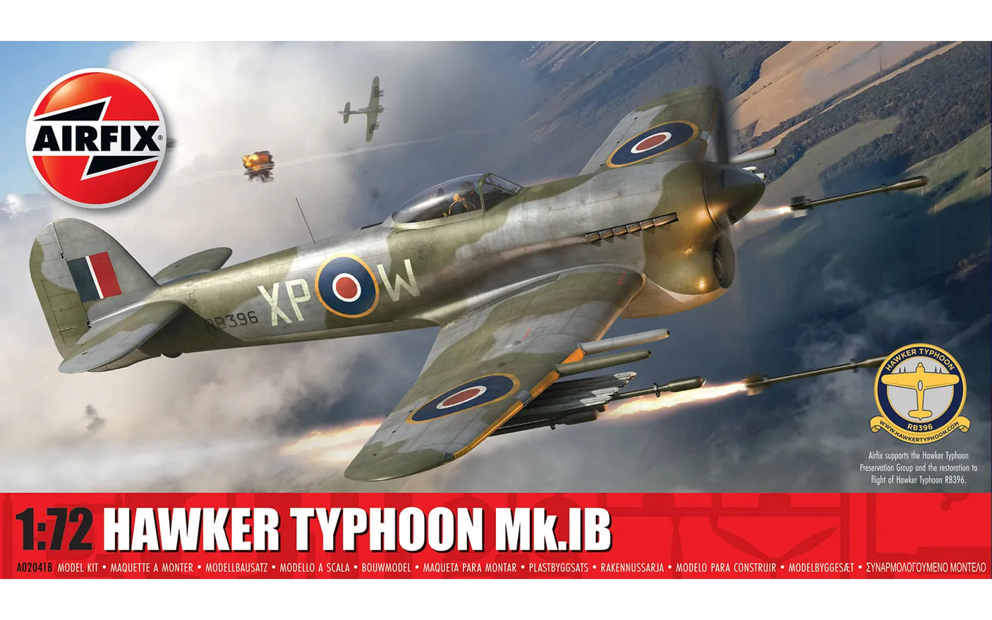 1:72 AIRFIX HAWKER TYPHOON MK.IB Plastic Model Kit