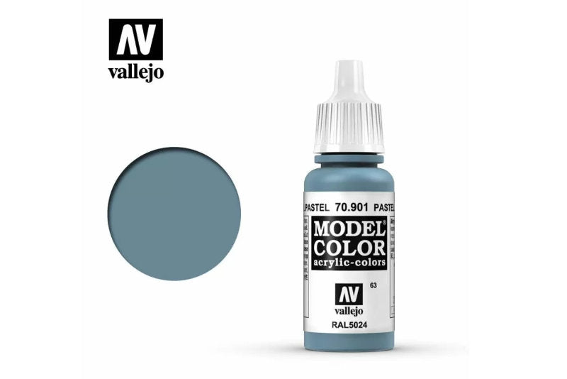Vallejo Model Colour - Pastel Blue 17 ml Acrylic Paint [70.901]