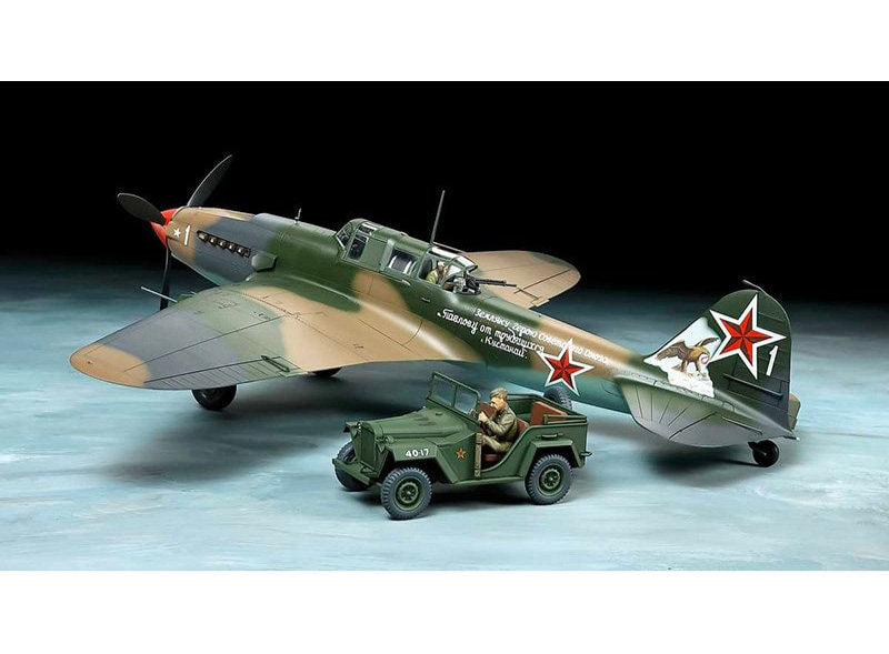 1:48 TAMIYA IL-2 & Gaz-67B Plastic Model Kit