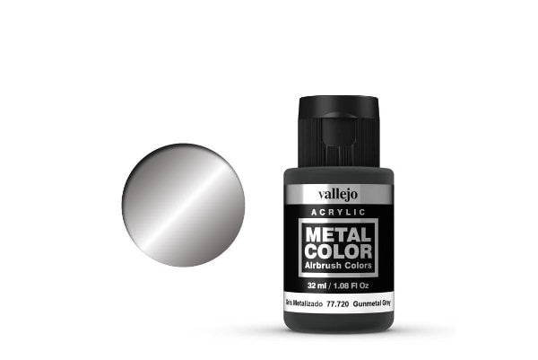 Vallejo Metal Color Gunmetal Grey 32ml Acrylic Paint