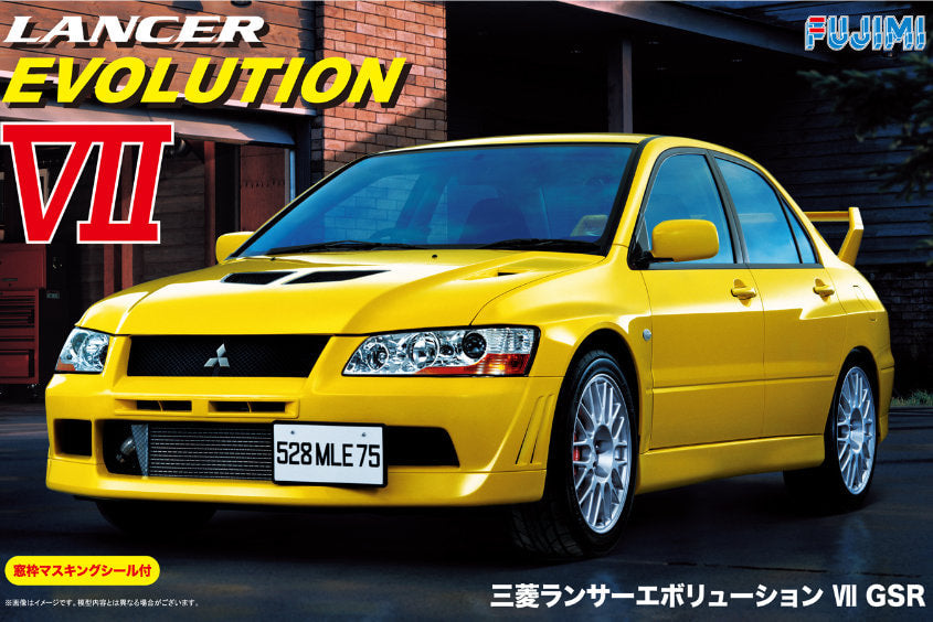 1:24 Fujimi Mitsubishi Lancer Evolution VII GSR w/Window Frame Masking (ID-179)