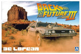 1:24 AOSHIMA BACK TO THE FUTURE DELOREAN from Part III & Railroad Ver.