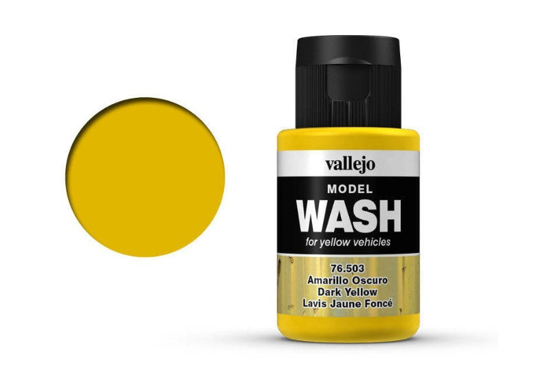 Vallejo Model Wash Dark Yellow 35 ml Acrylic Paint