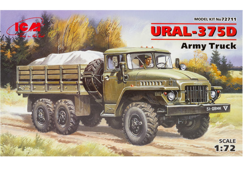 1:72 ICM Ural 375D, Army Truck kit