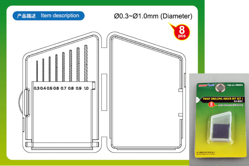 Trumpeter Twist Drilling Auger Bit set 1