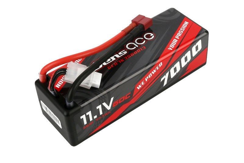 Gens Ace 3S 7000mAh 11.1V 60C Hardcase LiPo Battery (Deans)