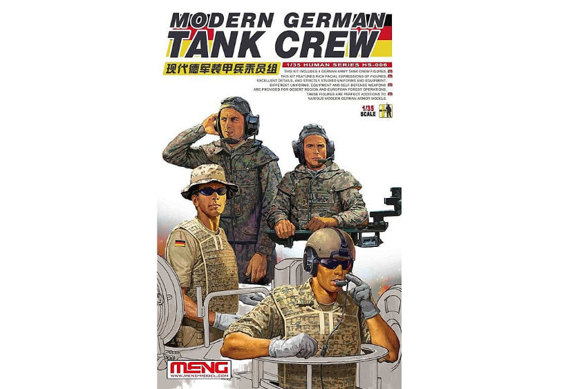 1:35 MENG Modern German Tank Crew Plastic Model Kit