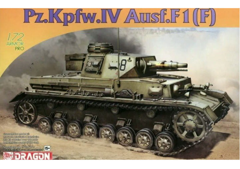 1:72 DRAGON Pz.Kpfw.IV Ausf.F1(F) Plastic Model Kit