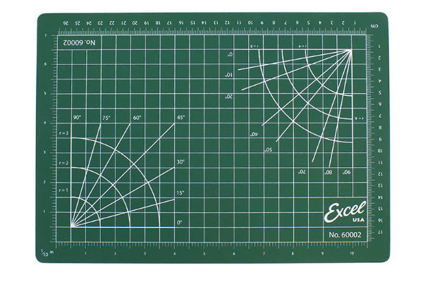 Excel 8 1/2" x 12" (Green) Self-Healing Cutting Mat