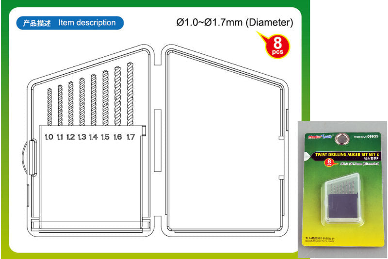 Trumpeter Twist Drilling Auger Bit set 2