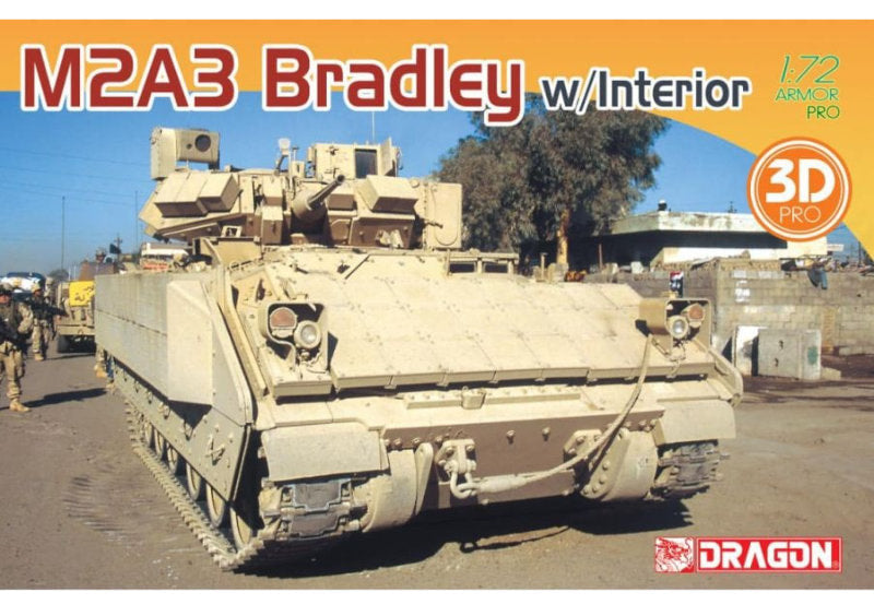 1:72 DRAGON M2A3 Bradley w/ Interior Plastic Model Kit