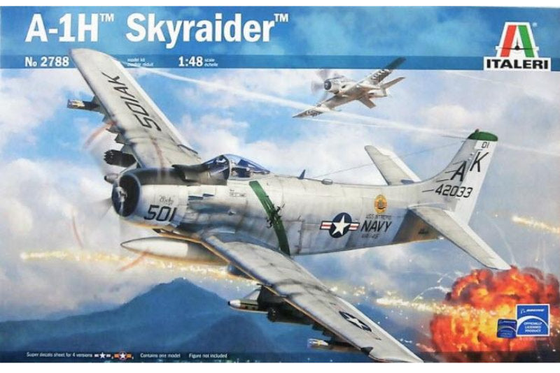 1:48 ITALERI A-1H SKYRAIDER Plastic Model Kit