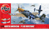 1:48 AIRFIX NORTH AMERICAN P51-D MUSTANG (Filletless tails)