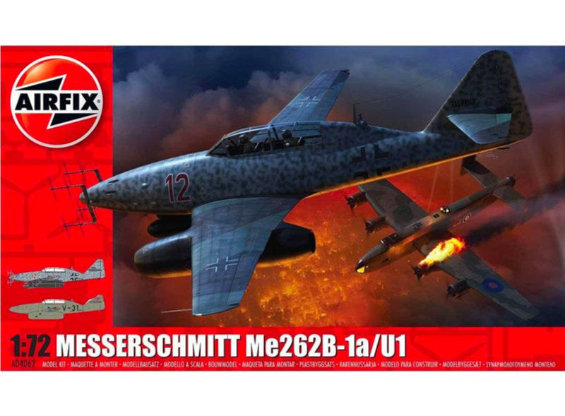 1:72 AIRFIX MESSERSCHMITT Me262B-1a/U1 Plastic Model Kit