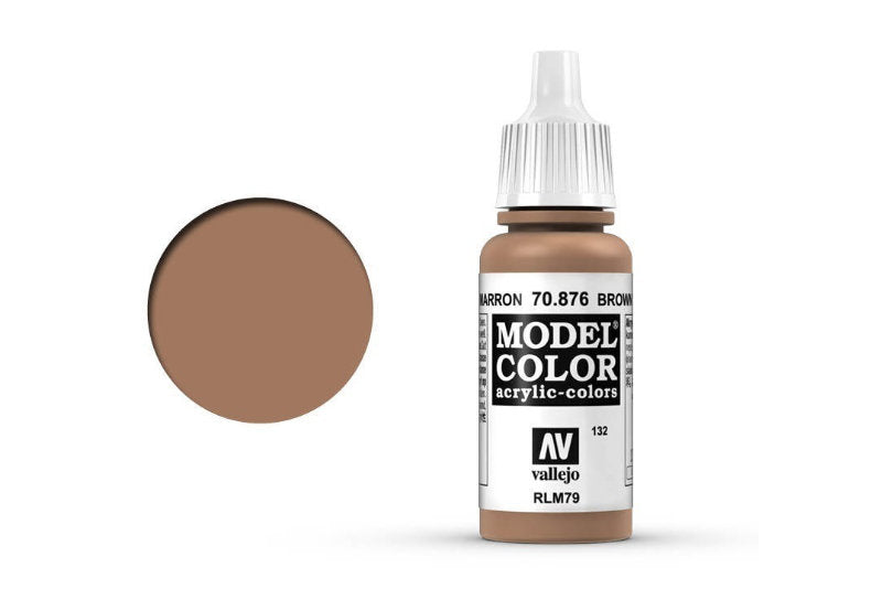 Vallejo Model Colour #132 Brown Sand 17 ml Acrylic Paint [70.876]