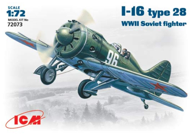 1:72 ICM I-16 TYPE 28 WWII Soviet Fighter kit