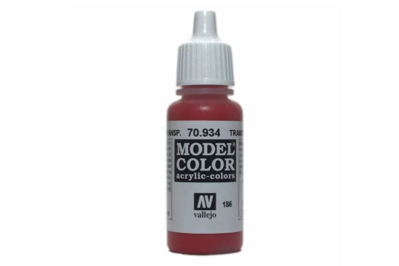 Vallejo Model Colour - Transparent Red 17 ml Acrylic Paint