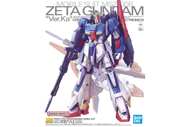 1:100 BANDAI MG ZETA GUNDAM VER.KA Plastic Model Kit