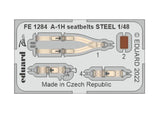 1:48 EDUARD A-1H Skyraider seatbelts Steel Photo etched parts